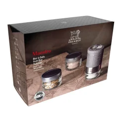 Geschenkset Salzbar 8-tlg. Maestro u’Select hellgrau<Peugeot Clearance