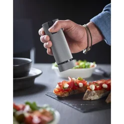 Peugeot Salat Zubehör|Pfeffer- und Salzmühle 15 cm Line Elektrisch Duo u‘Select carbon/alu