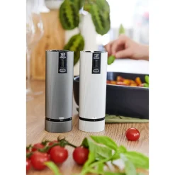 Peugeot Spargel Zubehör|Weihnachten|Pfeffer- und Salzmühle 15 cm Line Elektrisch Duo u‘Select carbon/alu