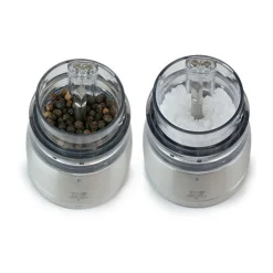 Peugeot Messer & Co. Entdecken|Kräuter & Gewürze|Pfeffer- und Salzmühle 16 cm Daman Elektrisch Duo u‘Select schwarz