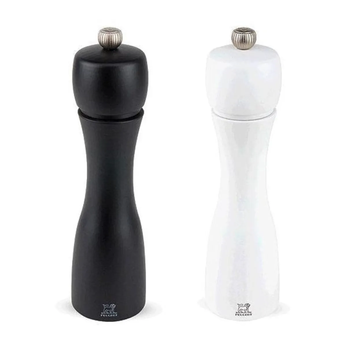 Peugeot Salat Zubehör|Weihnachten|Pfeffer- und Salzmühle 20 cm Tahiti Duo schwarz/weiß