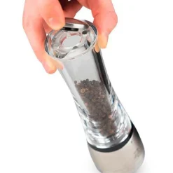 Peugeot Messer & Co. Entdecken|Kräuter & Gewürze|Pfeffermühle 21 cm Daman u‘Select Edelstahl/Acryl