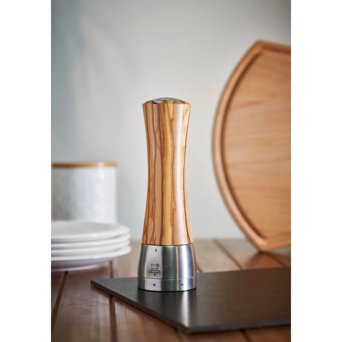 Peugeot Pilzküche|Salzmühle 21 cm Madras u'Select Olivenholz