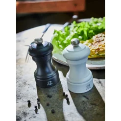 Salz-/Pfeffermühle 10,5cm Set Bistro Duo schwarz/weiss<Peugeot Best