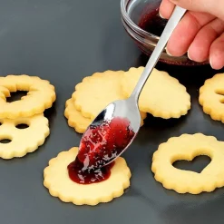 RBV Birkmann Plätzchen Ausstecher|Ausstecher Linzer 3 Löcher 5 cm edelstahl