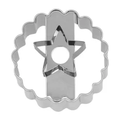 RBV Birkmann Plätzchen Ausstecher|Ausstecher Linzer Stern 5 cm Edelstahl
