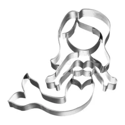 Ausstecher Meerjungfrau Edelstahl 9cm<RBV Birkmann