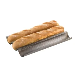 Baguette-Blech 38x29 cm Laib & Seele anthrazit<RBV Birkmann Hot