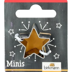 RBV Birkmann Backzubehör|Weihnachtsbäckerei|Mini-Ausstecher Stern 3 cm edelstahl