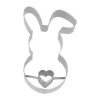 RBV Birkmann Backzubehör|Kochwelt Entdecken|Präge-Ausstecher Hase mit Herz 8 cm edelstahl