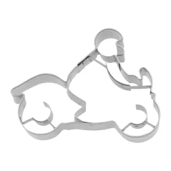RBV Birkmann Backzubehör|Kochwelt Entdecken|Präge-Ausstecher Motorradfahrer 8 cm edelstahl