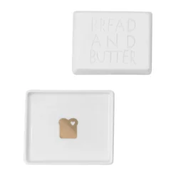 Räder Butterdosen|Butterdose Bread and Butter 125 g weiß