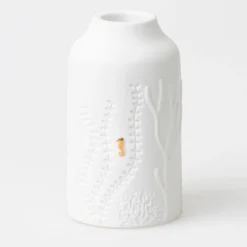 Kerzenhalter Seepferdchen 10 cm Unterwasserwelt weiß<Räder Hot