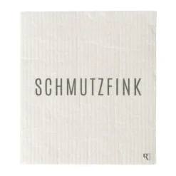 Räder Küchentextil|Schwammtuch Schmutzfink 2er-Set Schöne Worte grau