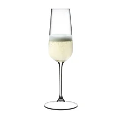 Riedel Champagnergläser|Champagnerflöte 2er-Set Grape mit Moussierpunkt klar