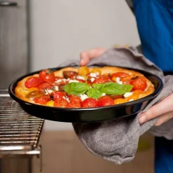 Riess Backbleche|Pizzablech 32 cm Classic Schwarz