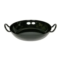 Schlemmerpfanne 24cm ~ mit 2 Griffen schwarz<Riess Clearance