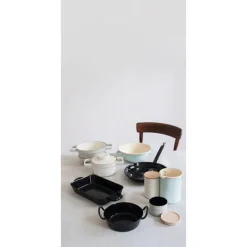 Schlemmerpfanne 24cm ~ mit 2 Griffen schwarz<Riess Clearance