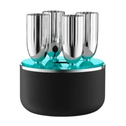 Robbe & Berking Champagnergläser|Champagner Box 5-tlg. Belvedere 90 g versilbert