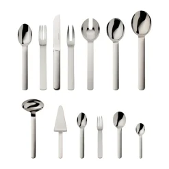 Robbe & Berking Besteck Set 6 Personen|Menübesteck-Garnitur 40-tlg. Topos Edelstahl