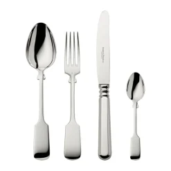 Robbe & Berking Echtsilber Besteck|Menübesteck-Set 4-tlg. Alt-Spaten 925 Sterlingsilber