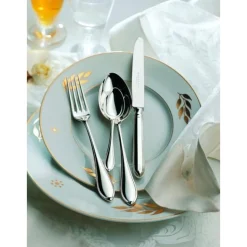 Robbe & Berking Echtsilber Besteck|Menülöffel Navette 925 Sterlingsilber