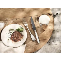 Steakmesser Frozen Black Alt Spaten 150 g versilbert<Robbe & Berking Hot