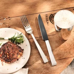 Steakmesser Frozen Black Riva 150 g versilbert<Robbe & Berking Hot