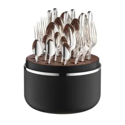 Robbe & Berking Besteck Set 6 Personen|The Box - Belvedere 150 g versilbert inkl. 24-tlg Besteckset