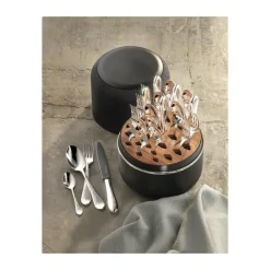 The Box - Martele 925 Sterlingsilber inkl. 24-tlg Besteckset Frozen Black<Robbe & Berking