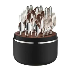 The Box - Martele 150 g versilbert inkl. 24-tlg Besteckset Frozen Black<Robbe & Berking New