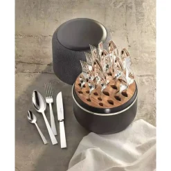 Robbe & Berking Besteck Set 6 Personen|The Box - Riva 925 Sterlingsilber inkl. 24-tlg Besteckset