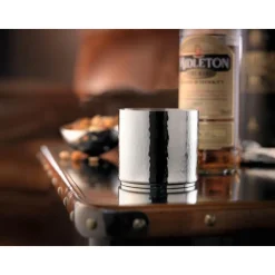 Robbe & Berking Whiskygläser|Whiskeybecher Martelé 90 g versilbert