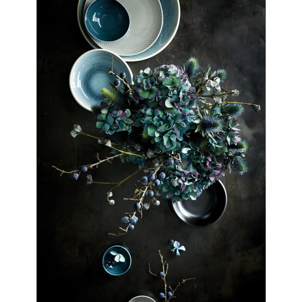 Rosenthal Butterdosen|Butterdose 2-tlg. Junto Ocean Blue