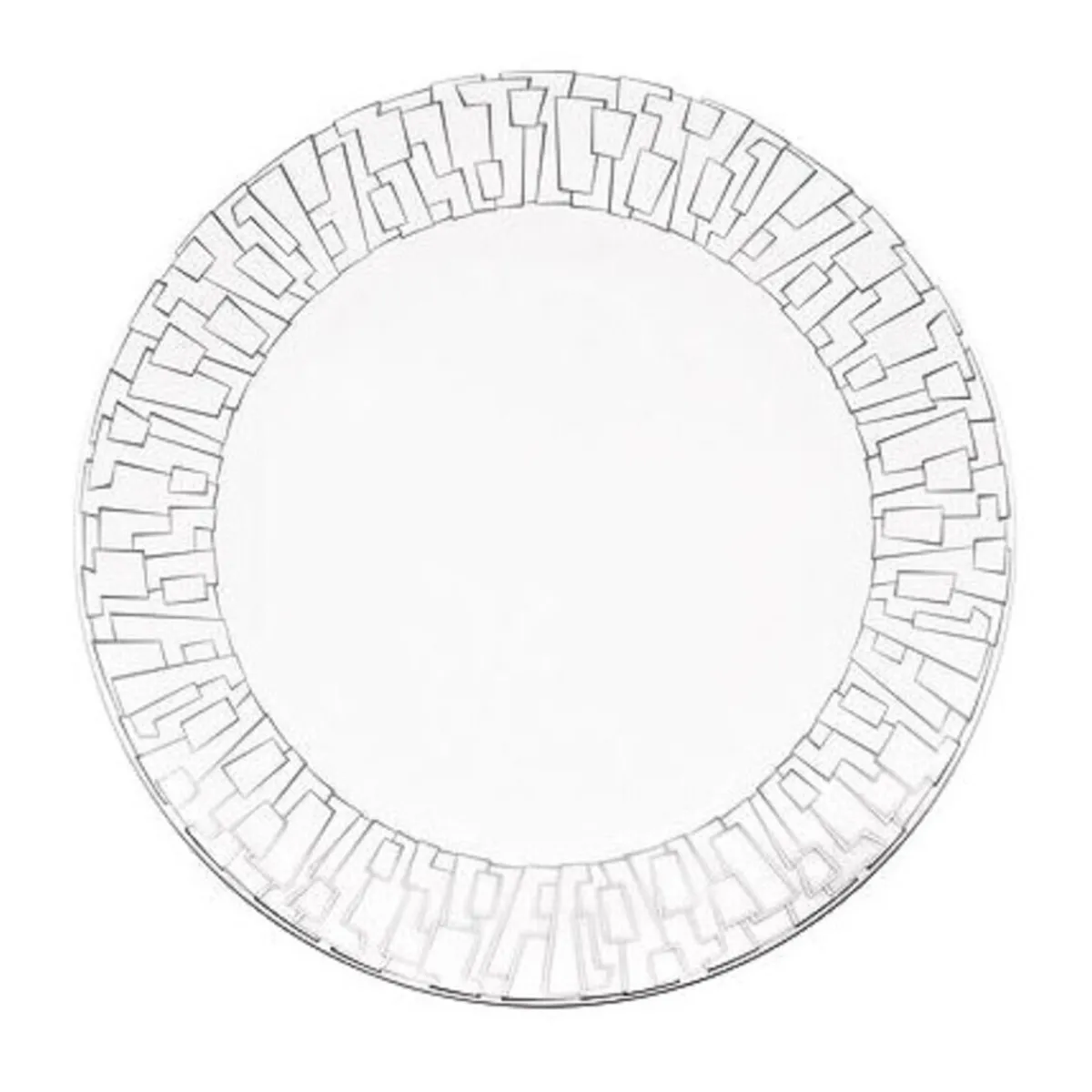 Frühstücksteller 22 cm TAC Gropius Skin Platin<Rosenthal Clearance