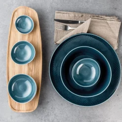 Rosenthal 20 Jahre Tischwelt|Geschirr-Set 16-tlg. Junto Ocean Blue