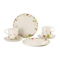 Rosenthal Geschirrsets 4 Personen|Geschirr-Set 6-tlg. Brillance Fleurs Sauvages