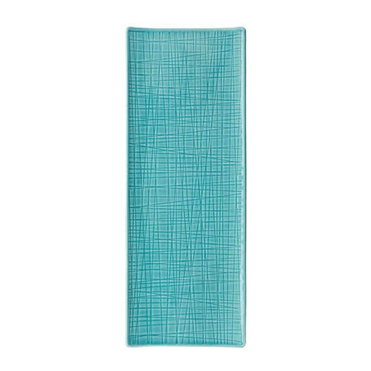 Rosenthal Servierplatten|Antipasti Geschirr|Platte flach 34x13cm Mesh Aqua