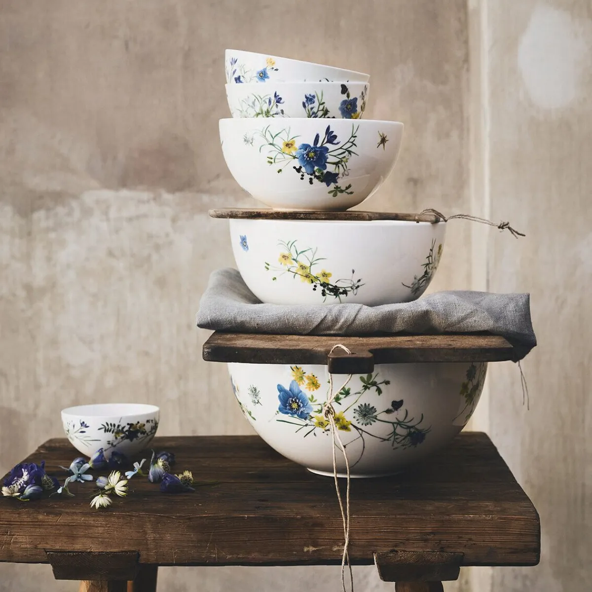 Rosenthal Schüsseln|Schüssel 22 cm Brillance Fleurs des Alpes