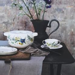 Rosenthal Schüsseln|Schüssel m. Deckel Brillance Fleurs des Alpes