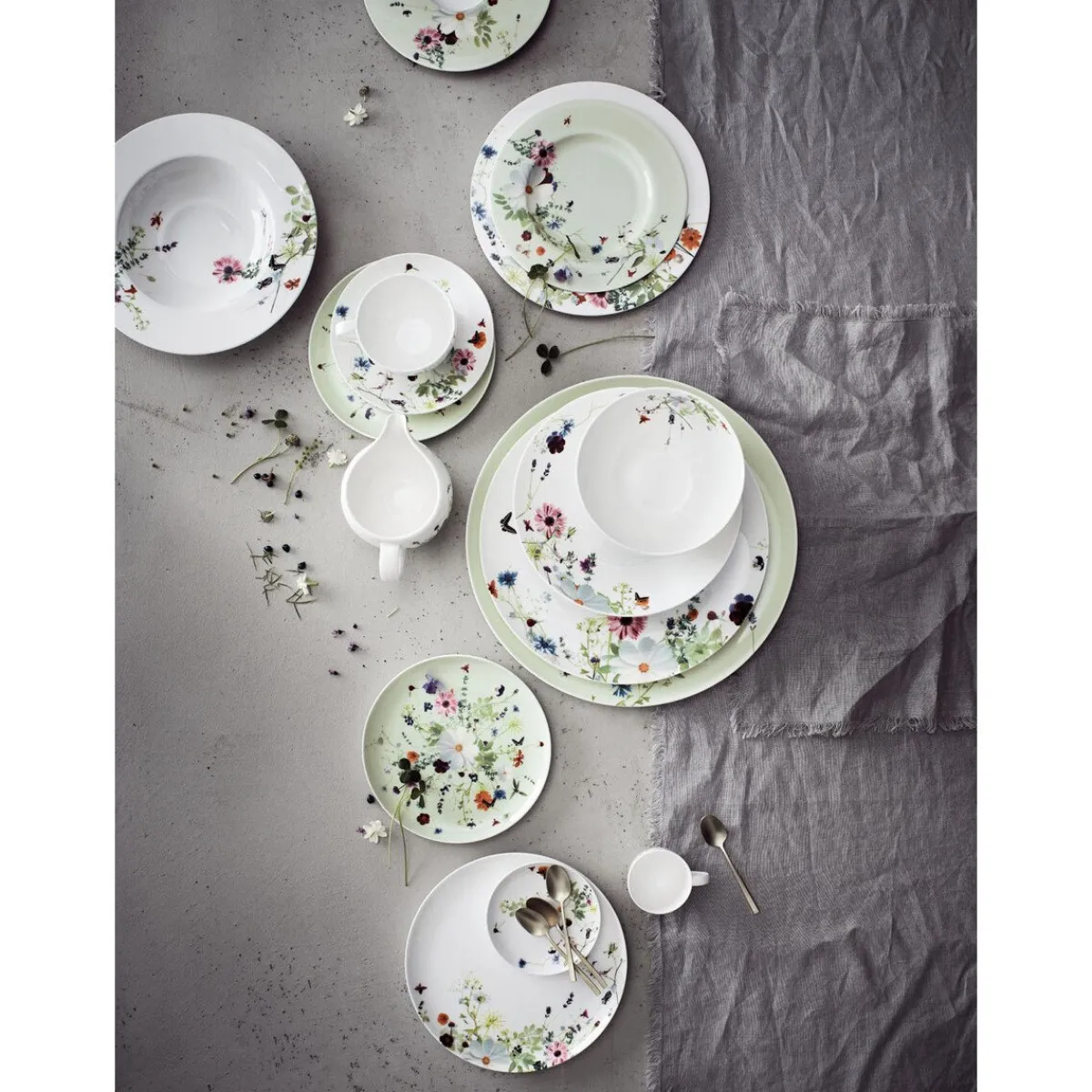 Speiseteller 28cm Fahne Brillance Grand Air<Rosenthal