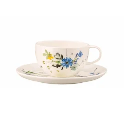 Rosenthal Cappuccinotassen|Tee-/Cappuccino Obere Brillance Fleurs des Alpes