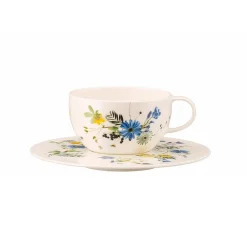 Rosenthal Cappuccinountertassen|Tee/Cappuccino-Untertasse 16 cm Brillance Fleurs des Alpes