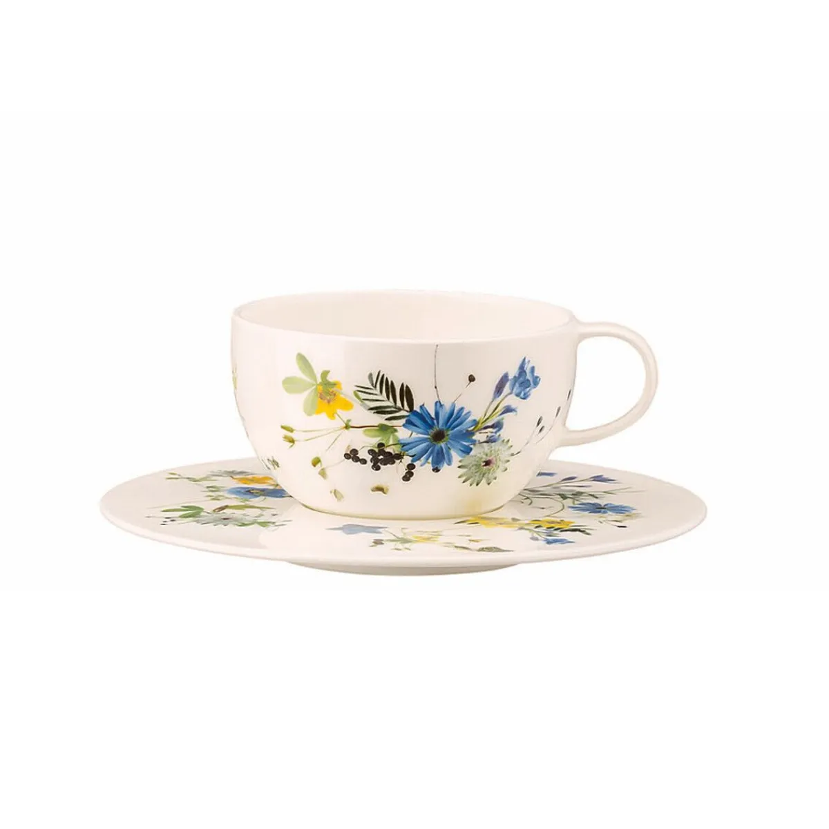 Rosenthal Cappuccinountertassen|Tee/Cappuccino-Untertasse 16 cm Brillance Fleurs des Alpes