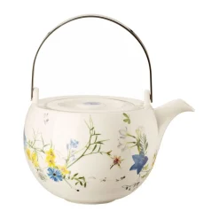 Rosenthal Teekannen|Teekannen|Teekanne 6 P. 3-tlg Brillance Fleurs des Alpes