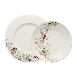 Rosenthal Geschirrsets 2 Personen|Teller-Set 4-tlg. Brillance Fleurs Sauvages