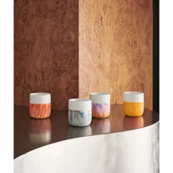 Royal Copenhagen Neuheiten|Becher 0,35 l Contrast Gerippt Fiery Yellow