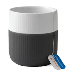 Royal Copenhagen Neuheiten|Becher 0,35 l Contrast Gerippt Anthrazit