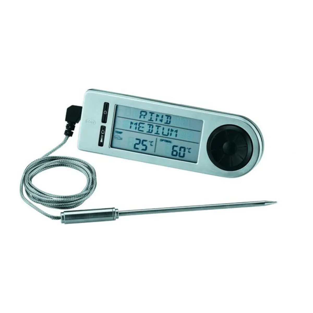 Bratenthermometer 23 cm silber<Rösle New
