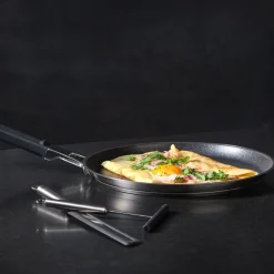 Crêpespfanne 28 cm Silence Pro silber<Rösle Hot